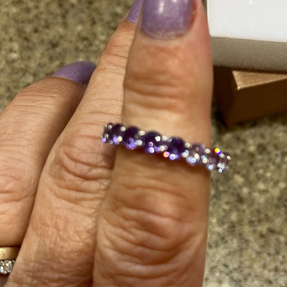 Common Lines Eternity Ring Viola - image 5